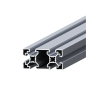 Preview: Aluminiumprofil 40×80 Nut 10 - Silber