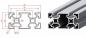 Preview: Aluminiumprofil 40×80 Nut 10 - Silber