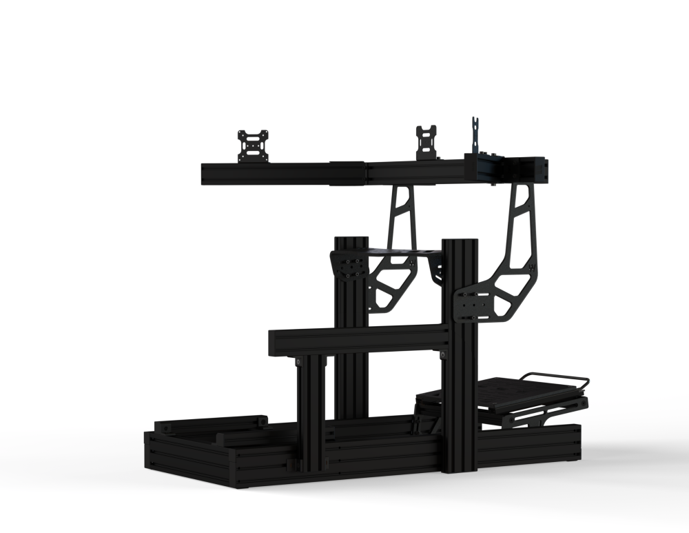 10 mm Integrated Triple Monitor Stand PRO