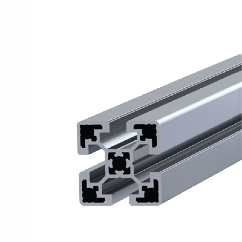 Aluminiumprofil 40×40 Nut 10 - Silber